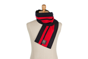 Navy & Red College Scarf