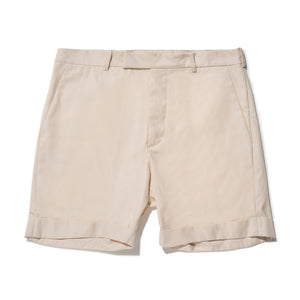 Bretford Fine Gabardine Shorts Ecru
