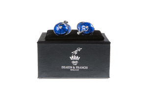 Enamelled Silver Cufflinks